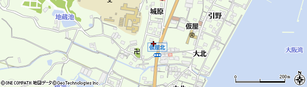兵庫県淡路市久留麻城原1815周辺の地図