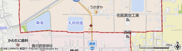 奈良県香芝市鎌田108-1周辺の地図