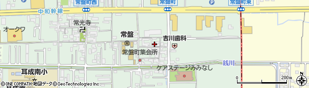 奈良県橿原市常盤町314周辺の地図