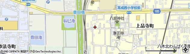 奈良県橿原市上品寺町308-2周辺の地図