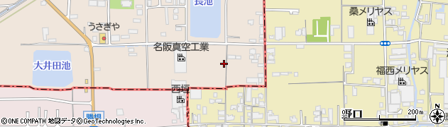 奈良県香芝市鎌田74周辺の地図