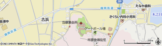 笠岡学園　障害者支援施設周辺の地図