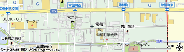 奈良県橿原市常盤町329-4周辺の地図