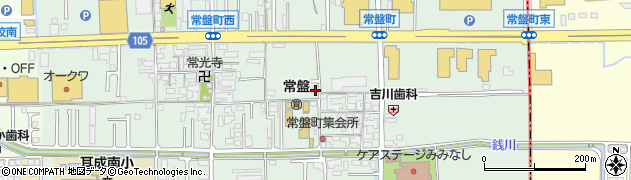奈良県橿原市常盤町329-1周辺の地図
