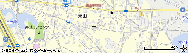 大阪府堺市中区東山周辺の地図