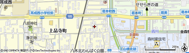 奈良県橿原市上品寺町246-21周辺の地図
