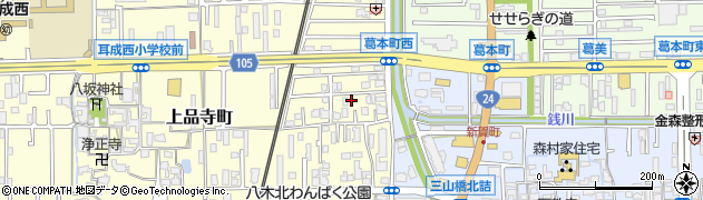 奈良県橿原市上品寺町246-18周辺の地図