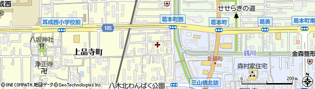 奈良県橿原市上品寺町246-17周辺の地図