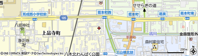 奈良県橿原市上品寺町239周辺の地図