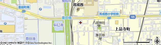 奈良県橿原市上品寺町308-7周辺の地図