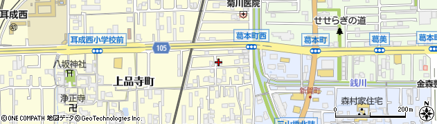 奈良県橿原市上品寺町246-7周辺の地図