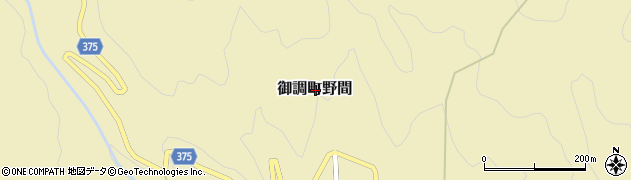 広島県尾道市御調町野間周辺の地図