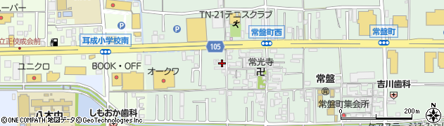 奈良県橿原市常盤町408周辺の地図