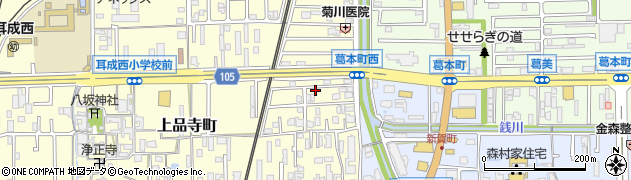 奈良県橿原市上品寺町246-9周辺の地図