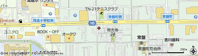 奈良県橿原市常盤町369周辺の地図