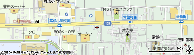 奈良県橿原市常盤町418周辺の地図
