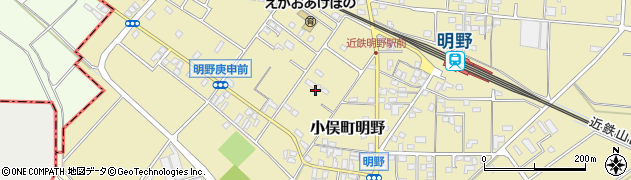 三重県伊勢市小俣町明野周辺の地図