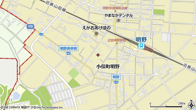 〒519-0501 三重県伊勢市小俣町明野の地図