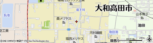 奈良県大和高田市野口周辺の地図