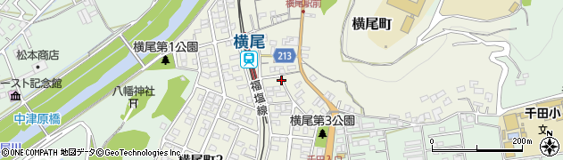 akippa駐車場JR横尾駅前周辺の地図