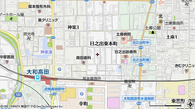 〒635-0023 奈良県大和高田市日之出東本町の地図