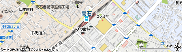 ファミリーマート高石駅前店周辺の地図