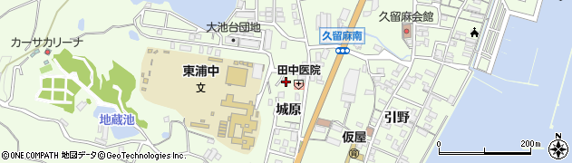 兵庫県淡路市久留麻城原1836周辺の地図