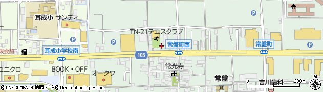 奈良県橿原市常盤町498周辺の地図
