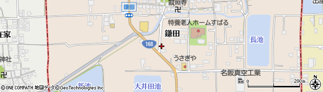 奈良県香芝市鎌田140周辺の地図