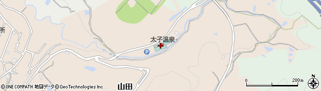 太子温泉周辺の地図