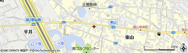 堺東山郵便局周辺の地図