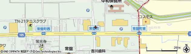 奈良県橿原市常盤町599周辺の地図