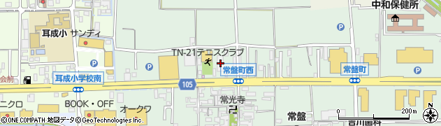 奈良県橿原市常盤町499周辺の地図