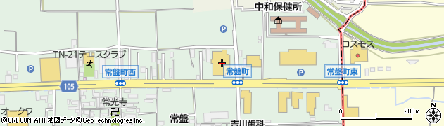奈良県橿原市常盤町592周辺の地図