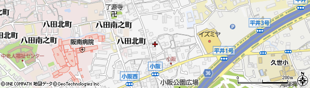 小阪美容室周辺の地図