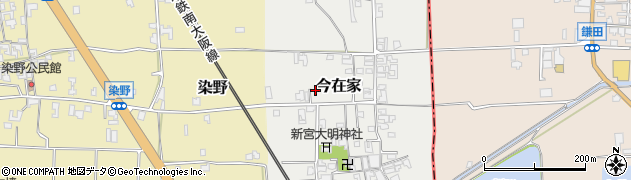 奈良県葛城市今在家周辺の地図