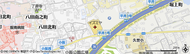 イズミヤ泉北店周辺の地図