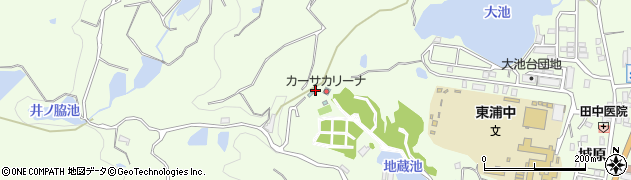 兵庫県淡路市久留麻城原2587周辺の地図