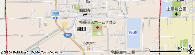 奈良県香芝市鎌田157周辺の地図