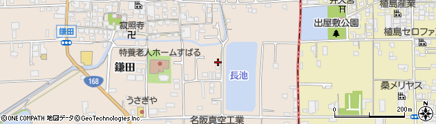 奈良県香芝市鎌田191-9周辺の地図