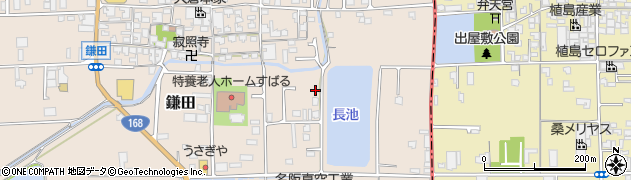 奈良県香芝市鎌田191-8周辺の地図