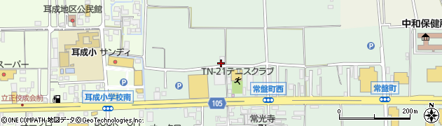 奈良県橿原市常盤町482周辺の地図