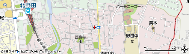 堺南野田郵便局周辺の地図
