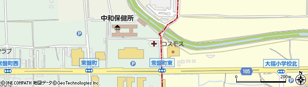 奈良県橿原市常盤町454周辺の地図