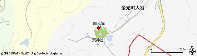 岡山県浅口市金光町大谷1055周辺の地図