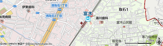 高石警察署富木駅前交番周辺の地図