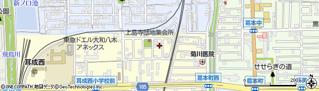 奈良県橿原市上品寺町412周辺の地図