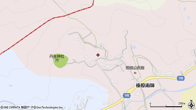 〒633-0243 奈良県宇陀市榛原雨師の地図