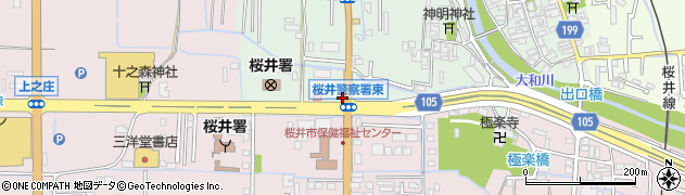 奈良県桜井市三輪45周辺の地図