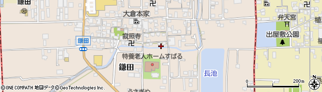 奈良県香芝市鎌田714周辺の地図